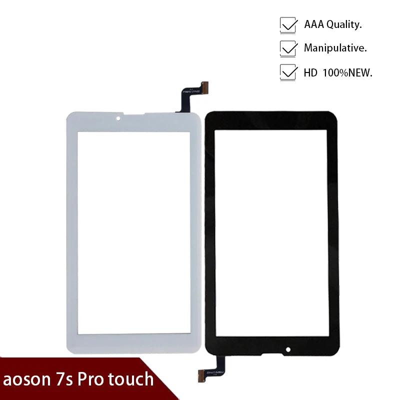 Оригинальный белый или черный 7 дюймовый сенсорный экран 100% новый для aoson 7s Pro