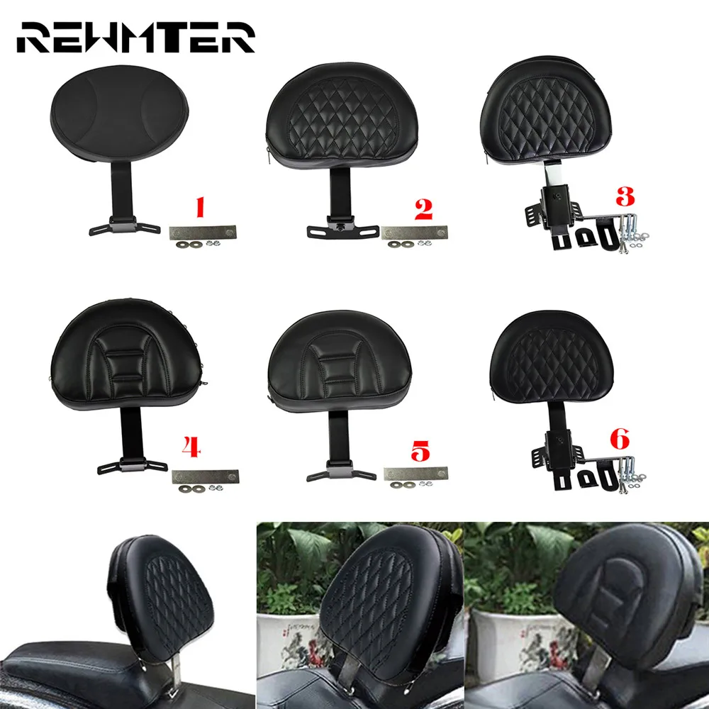 

Motorcycle Backrest Adjustable Plug In Driver Rider Seat Cushion Pad For Harley Fatboy Heritage Softail 2007-2017 Touring 97-20