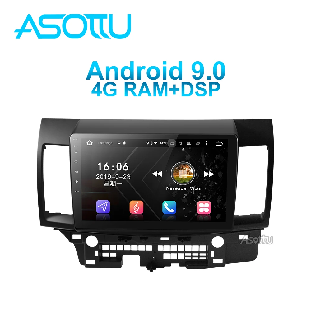 Asottu MI601 Android 9 0 PX6 Автомобильный мультимедийный плеер для Mitsubishi Lancer outlander 2008 2016