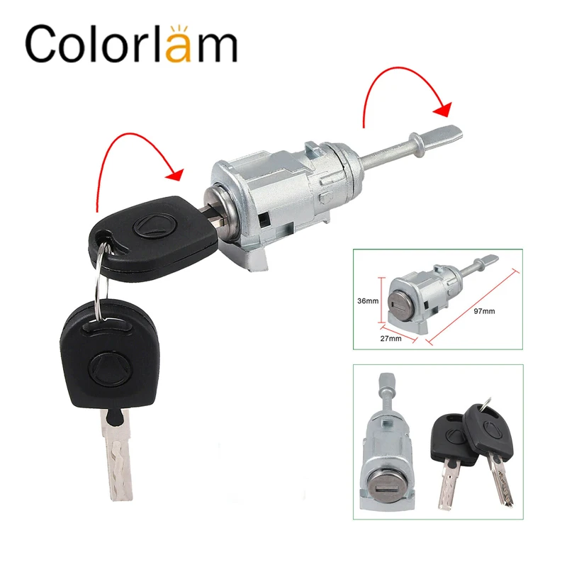 

Colorlam 3B0837167 для VW PASSAT сиденье Толедо Левый дверной замок LUPO цилиндр с 2 ключами