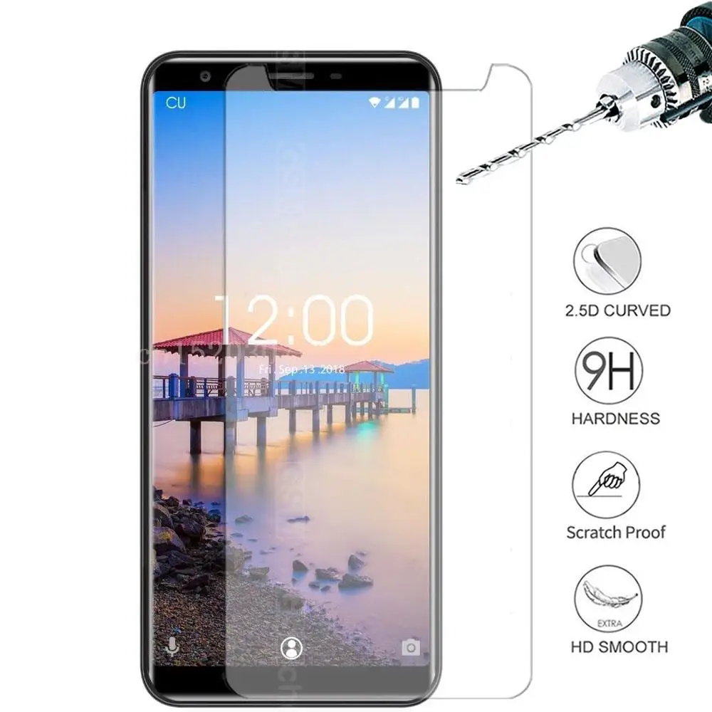 Защитное стекло Tempered для Oukitel C11 Premium 9H 2.5D Explosion-Proof Phone Screen Protector Film PRO Mobile Clear on.