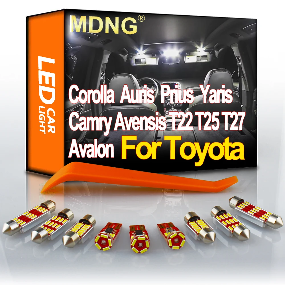 

MDNG Canbus For Toyota Corolla E12 E120 Auris E150 Prius 20 30 ZVW30 Yaris Camry Avensis T22 T25 T27 Avalon LED Interior Light