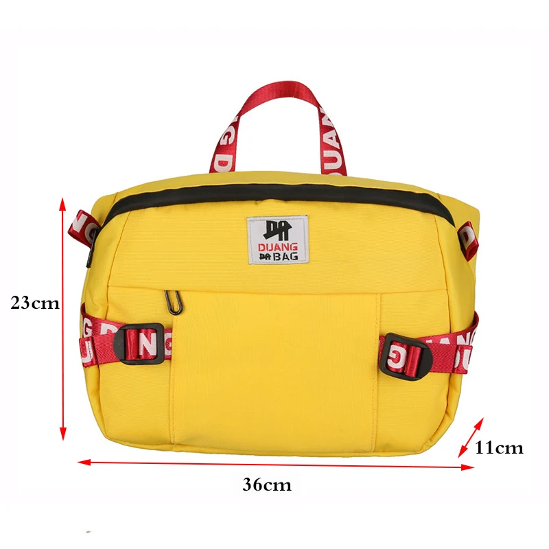 Unisex Waist Bag Fanny Pack Large Capacity Chest Bags Bum Package Street Style Hip Hop Packs Solid Color Oxford Cloth Handbag