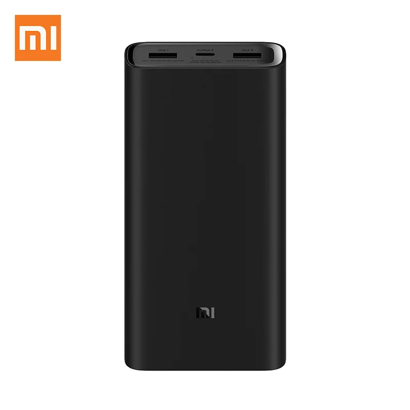 Внешний аккумулятор Xiaomi Power bank 3 20000 мАч Pro PLM07ZM USB Type-C 45 Вт быстрая зарядка Mi Bank