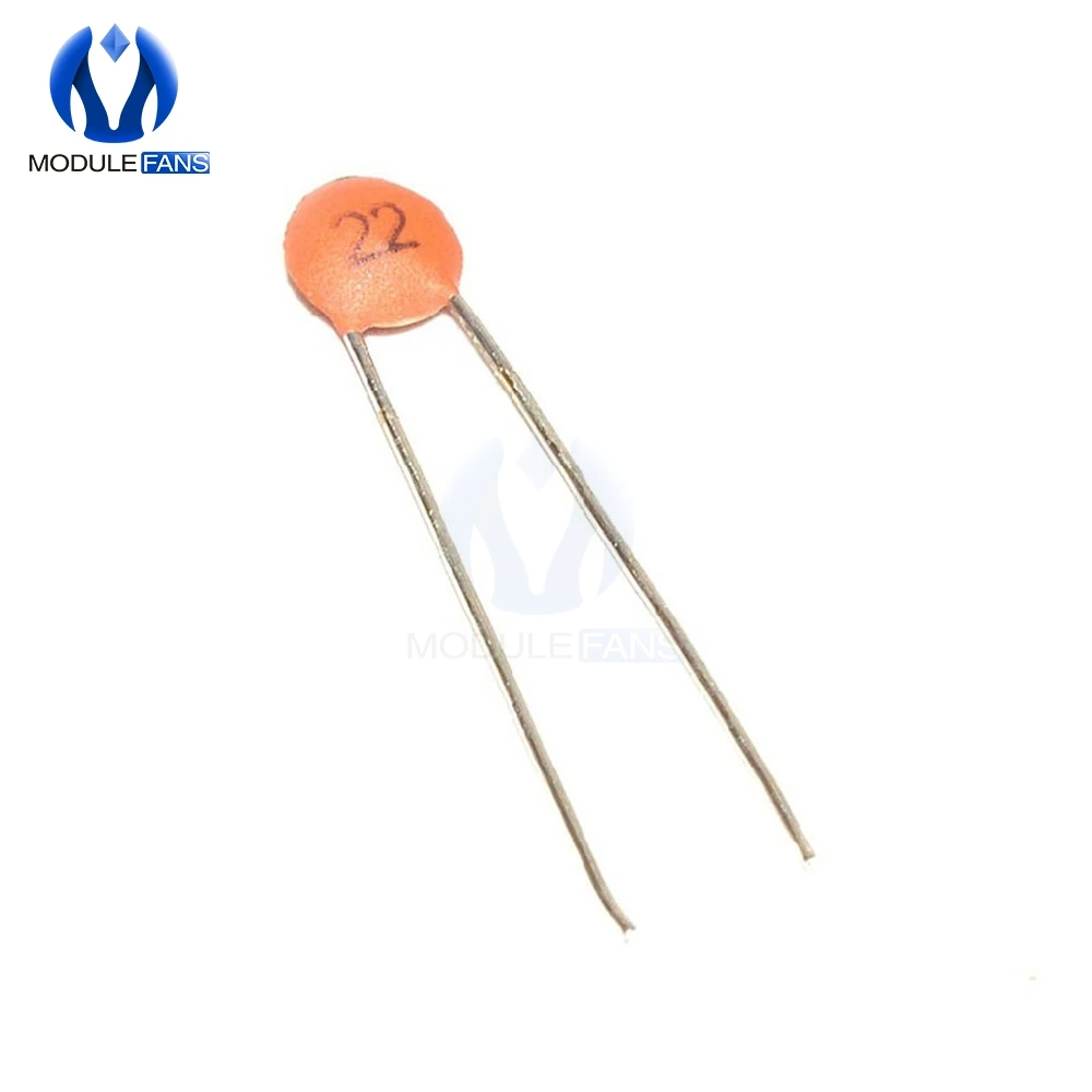 100PCS 22pF 50V DIP Low Voltage Ceramic Disc Capacitors diymore | Электронные компоненты и принадлежности