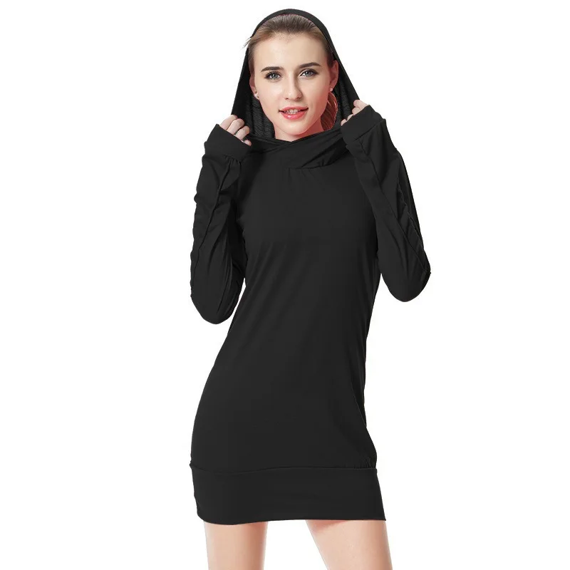 

In 2020, the trend of comfortable women's long wear clothing spring and Autumn Women street wear comfortable long hoodie casual