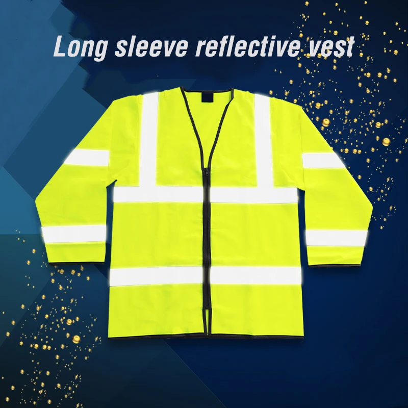 Светоотражающий жилет с длинным рукавом Жилет высокой видимости для