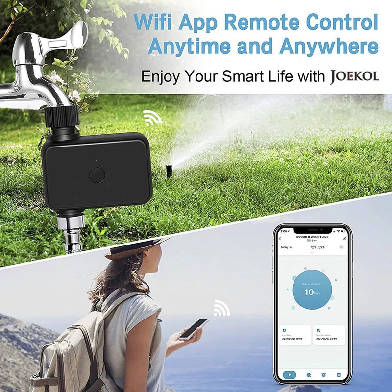 Garden WIFI Smart Watering Timer IP55 Automatic Drip Irrigation Water Controller Valve Google Assistant Alexa |