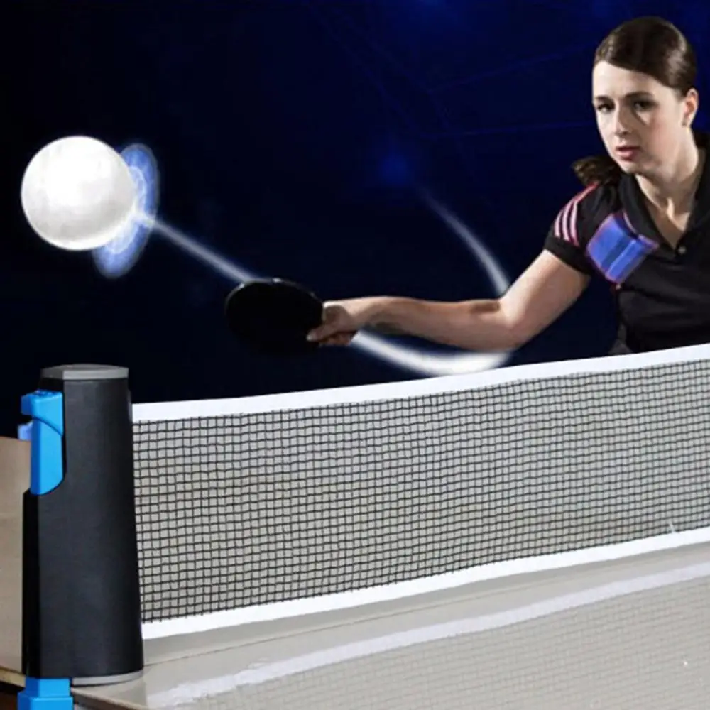 Набор ракеток для настольного тенниса 2 шт. с выдвижной сеткой и 3 мячиками