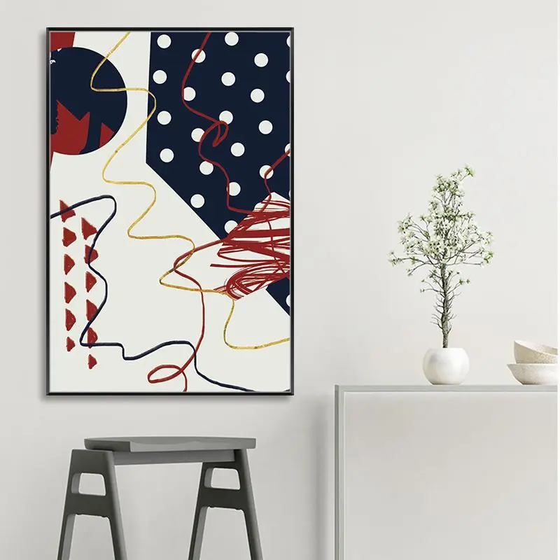 Европейский абстрактный настенный художественный плакат Статуя Свободы Холст