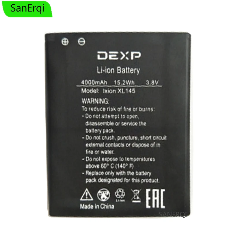 

For DEXP Ixion XL145 Snatch Battery 4000mAh Mobile Phone New Batterie Bateria