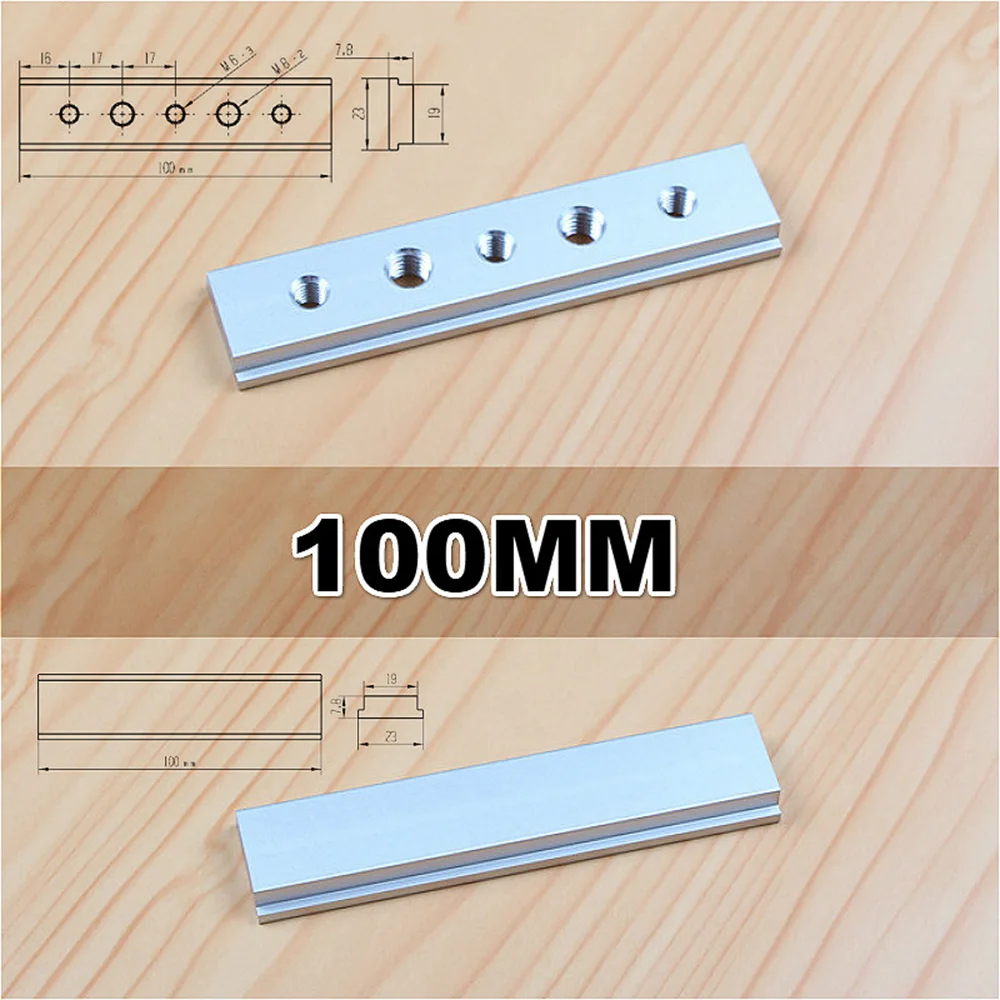 

Clamp T-Slot Workshop Repair Measuring Tool 2pcs Aluminium Alloy T-Track