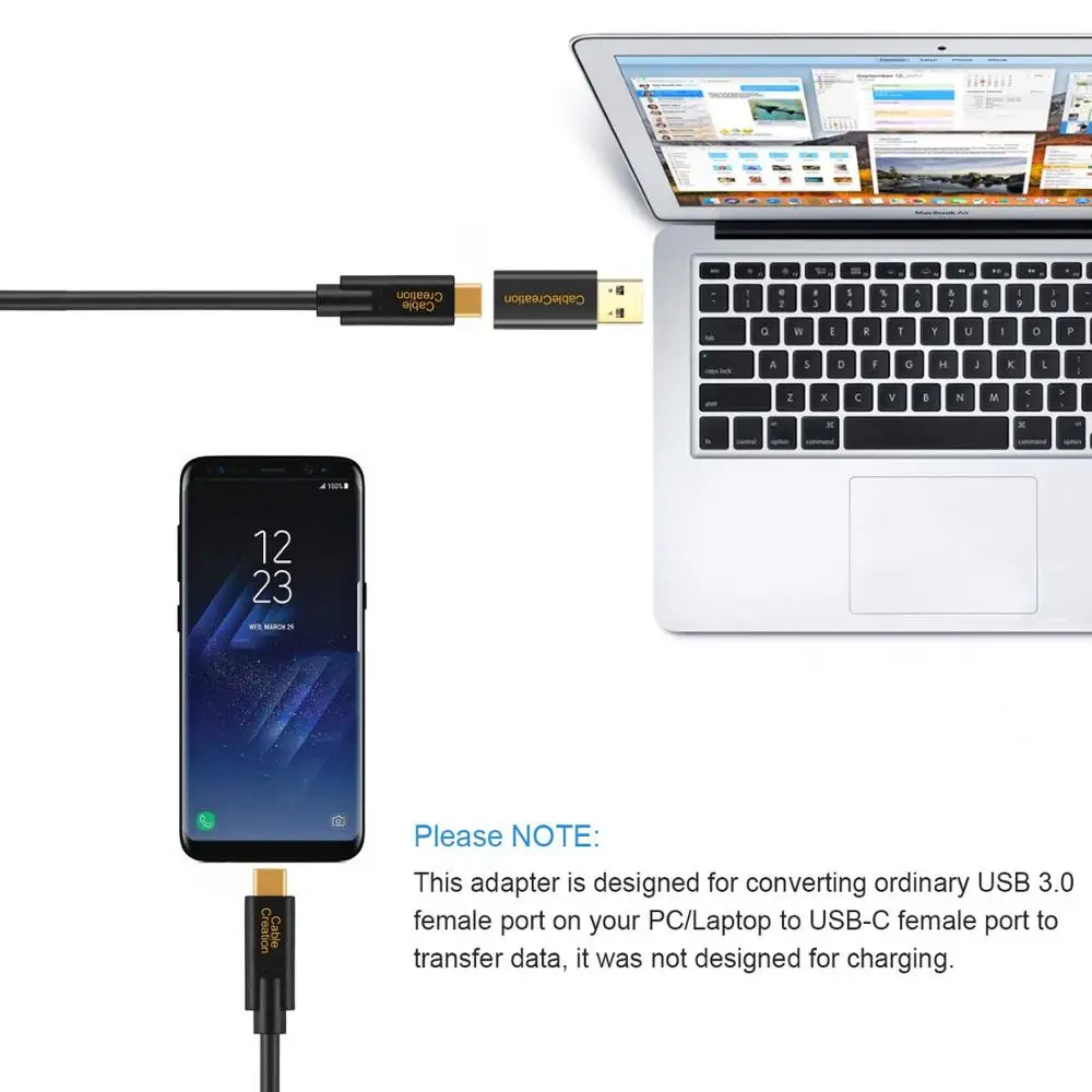 Адаптер USB 3 0 A к C Переходник папа гнезду типа совместим с кабелем концентраторами