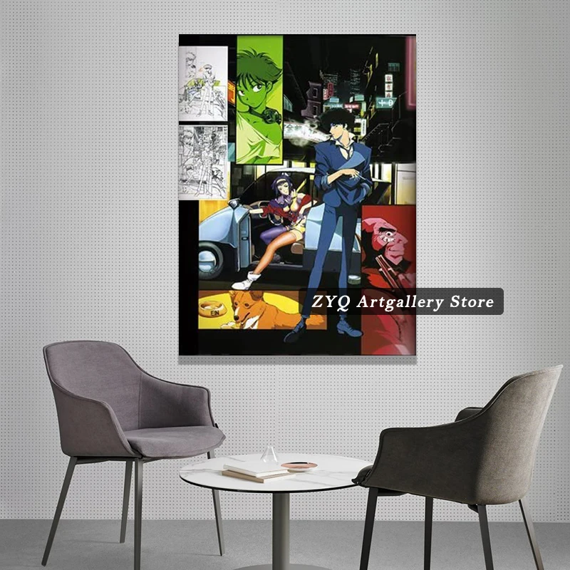Ковбойский постер для домашнего декора аниме настенный художественный спальни