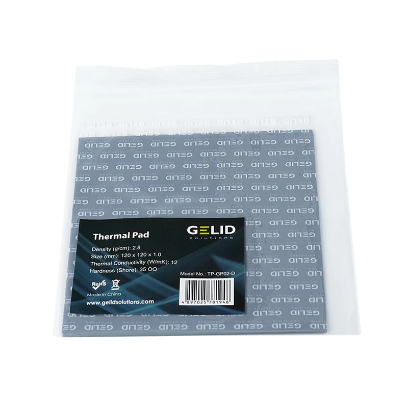 Тепловая прокладка для ноутбука GELID термосмазка карты GPU кулер 12 Вт/mk 120x120 мм 0 5 мм/1