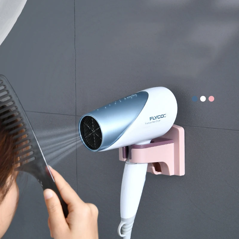 

Hands Free Hair Dryer Holder Hairdryer Stand Rack Wall Mount Suction Cup Storage Bracket Hanger Organizer Bathroom