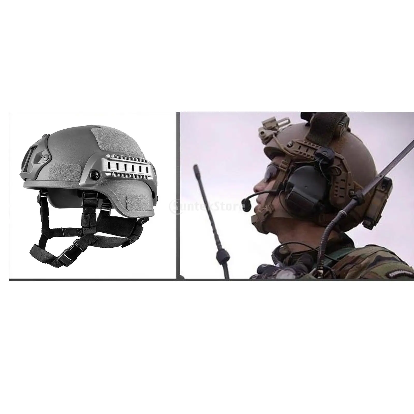 Тактический Регулируемый шлем из АБС-пластика с регулируемым ремешком и мягкой