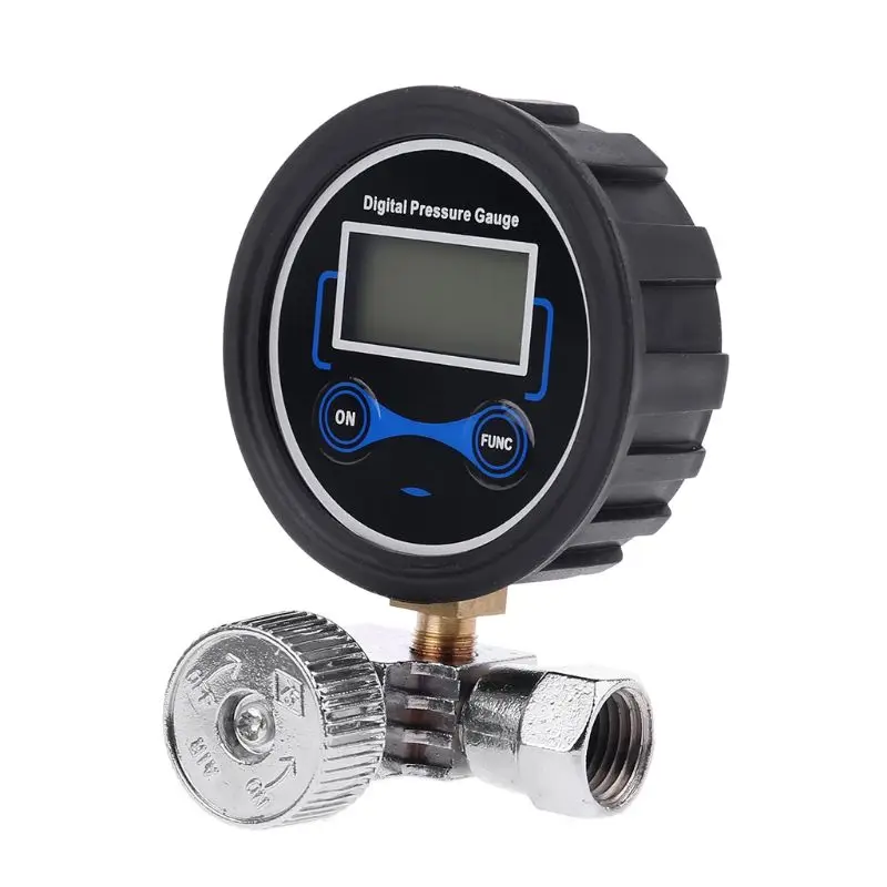 Цифровой ЖК дисплей 1/4 &quot0 200PSI манометр регулятор давления регулирующий клапан