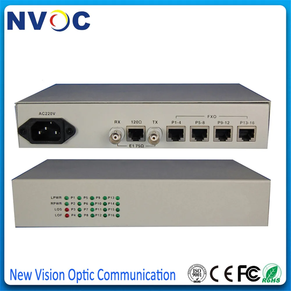 1E1(75ohm или 120ohm)to 8Ch Voice (порт RJ45) PCM FXO/FXS мультиплексор один источник питания (220V