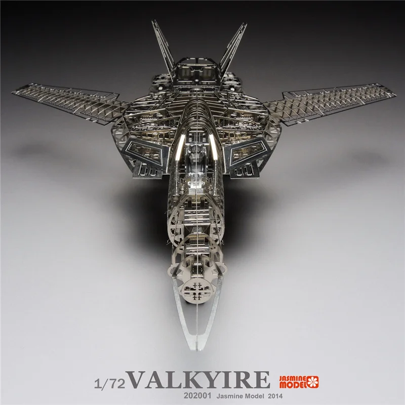 

MMZ Jasmine 3D metal model, puzzle 1 / 72 Valkyrie Battlestar macro, metal components, metal model kit, 3D DIY puzzle