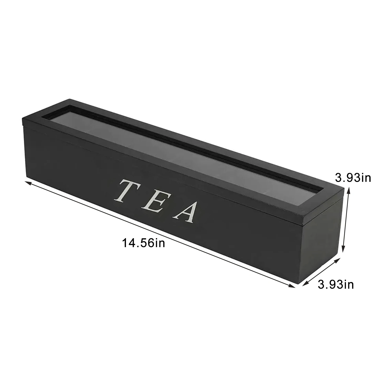 

Tea Bag Storage Box 6 Grid Retro Style Wooden Coffee Tea Storage Box With Lid Household Daily Kitchen Storage Cabinets