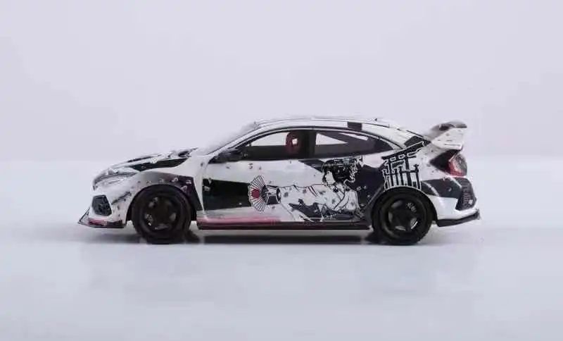 YM модель 1/64 Honda Civic FK8 Type-R в Geisha Ограниченная Коллекция 499 шт. ручная сборка |