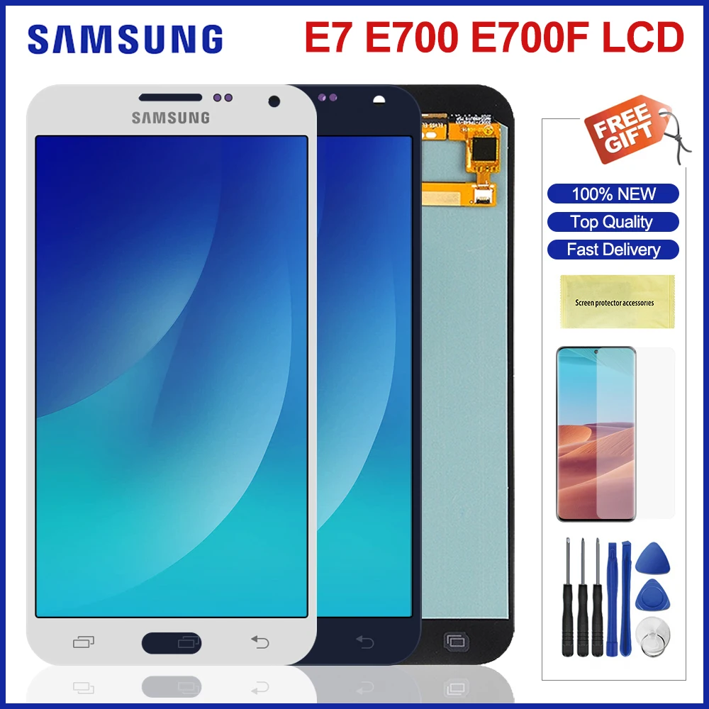 ЖК дисплей 5 ''для Samsung Galaxy E7 с сенсорным экраном и дигитайзером в сборе замена