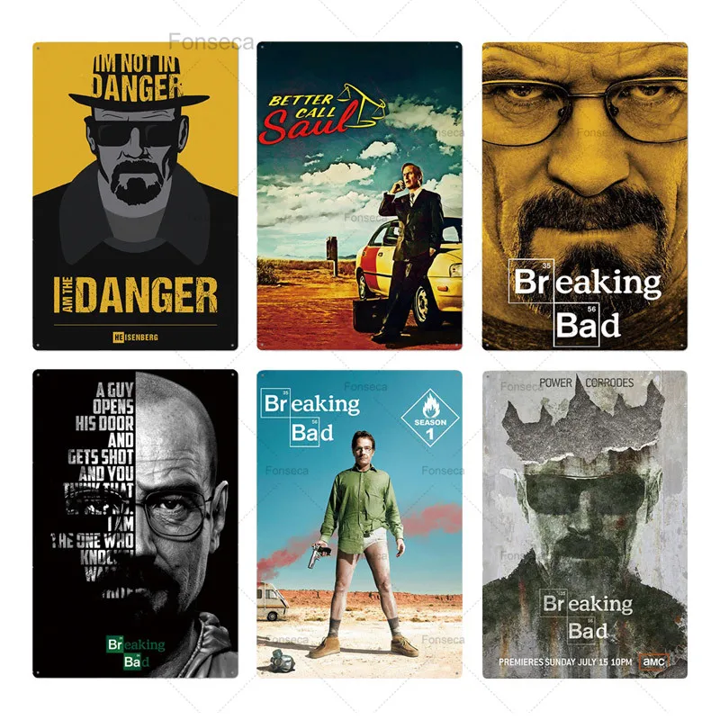 Металлический постер Breaking Bad металлическая винтажная настенная пластина