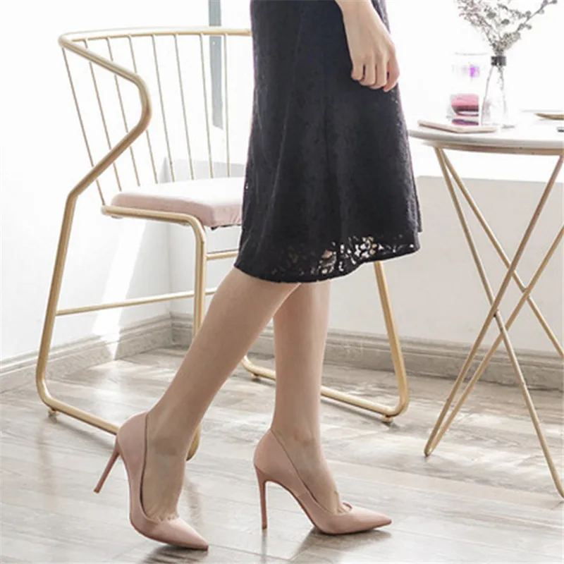 Модные женские туфли высокий каблук 12 см свадебные B-0043 | Обувь