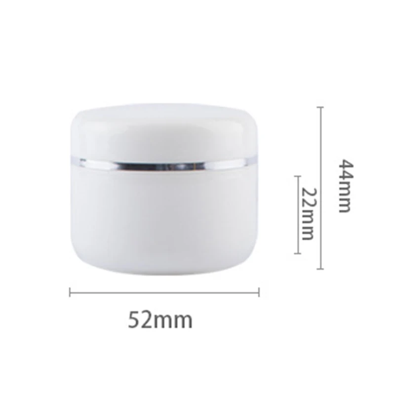 Лидер продаж 50 мл полипропиленовая коробка для кремов с серебристыми краями