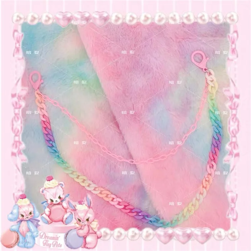 

Charms Candy Color Multi Layer Keychain For Women Girl Resin Cute Fashion Jeans Waist Pants Key Chain Accessories Jewelry New
