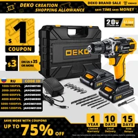 deko new sharker 20v cordless drill driver screwdriver mini wireless power driver dc lithium ion battery 181 settings