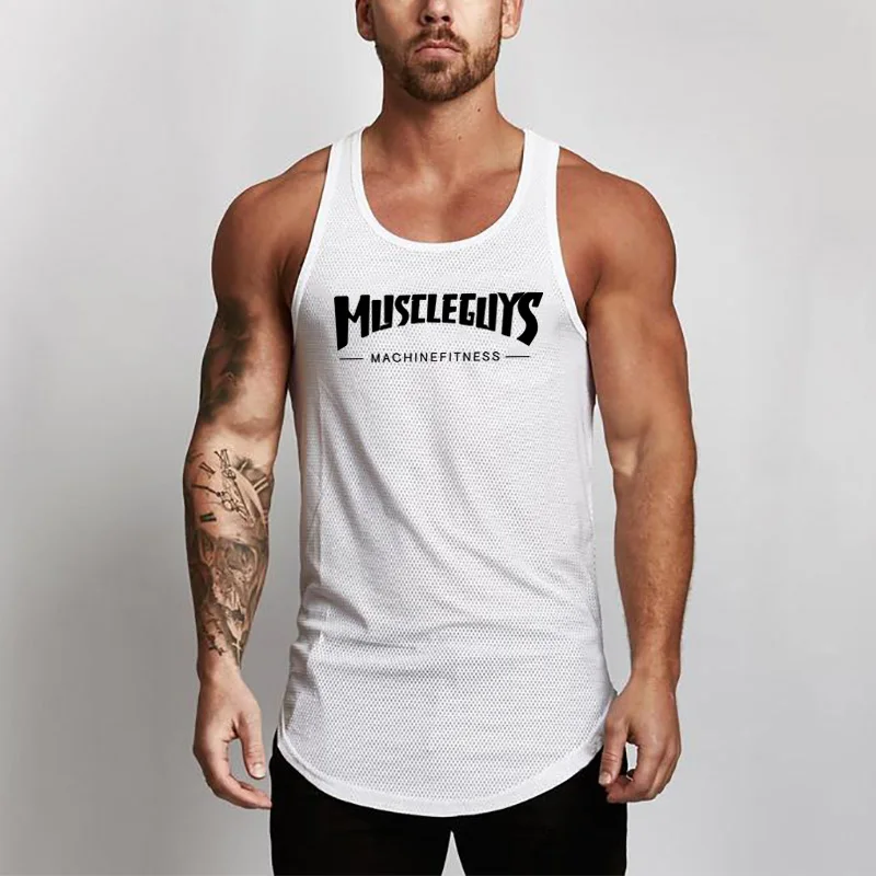 Mens Tank Tops Shirt Fitness Clothing Vest Sleeveless Cotton Man Canotte Bodybuilding Ropa Hombre Gym Top Clothes Wear | Мужская одежда