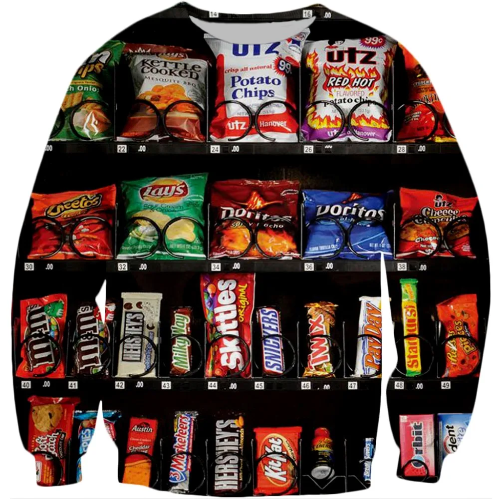 Модные толстовки SONSPEE в стиле Харадзюку с изображением снэка машины женская