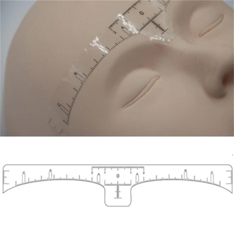 

Disposable Tattoo Measurement Rulers Sticker Pro Accurate Ruler Permanent Makeup Tebori Eyebrow Shaping Tools 10/50/100 PCS