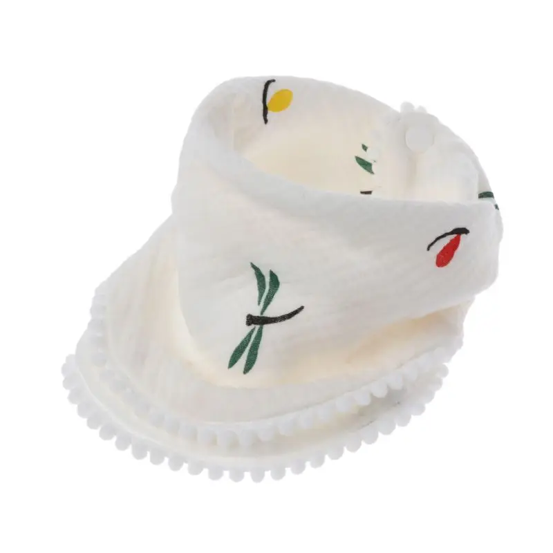 1Pc Fashion Baby Burp Cloths Cotton Gauze Muslin Cherry Feather Bibs Bandanas Soft Newborns Towel Scarf | Детская одежда и обувь