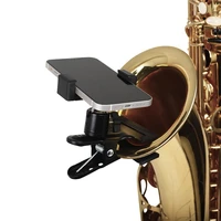 clip on phone holder musical instrument phone mount stand rotatable guitar head phone holder music stand
