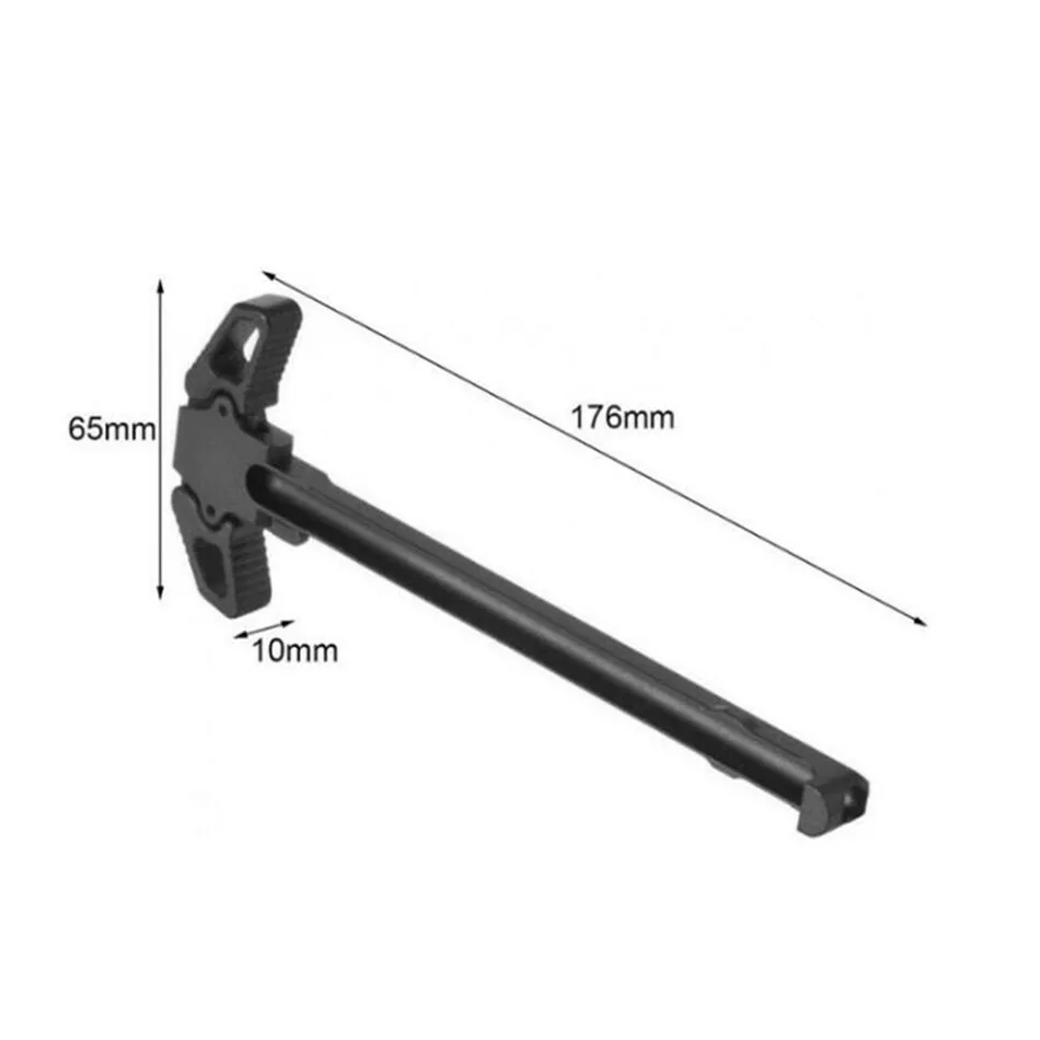 

4 Colors 17.8cm Aluminum Butterfly Pulping Machine Premium Turning Charging Handle Metal Ambidextrous Handle Tool Parts