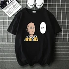 Забавные футболки с Аниме ONE PUNCH-MAN из 100% хлопка для мужчин и женщин, повседневные футболки, летние брендовые топы, Мужская модная футболка в стиле Харадзюку
