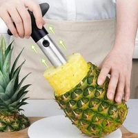 2021 stainless steel pineapple slicer peeler fruit corer slicer kitchen easy tool pineapple spiral cutter new utensil accessorie