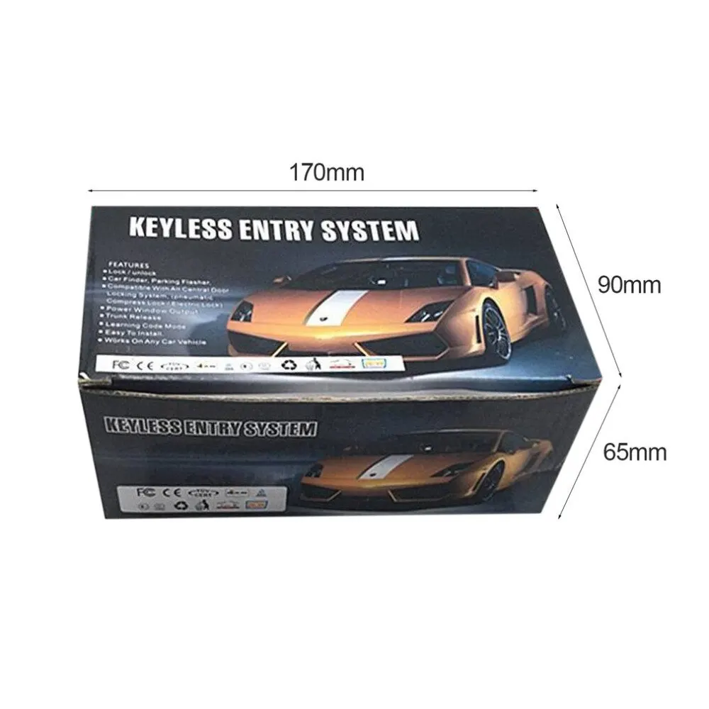 

Professional Car Alarm Systems Device Keyless Entry System Auto Remote Control Kit Door Lock Vehicle Central Lock and Unlock Hot