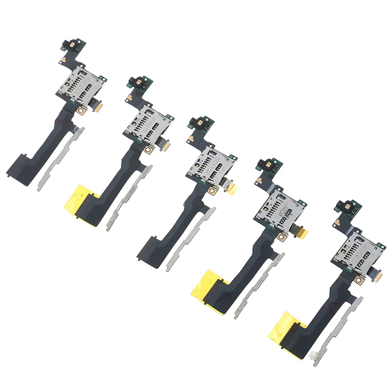 1 шт. кнопка включения/выключения громкости гибкий кабель с sd кардридером для HTC One