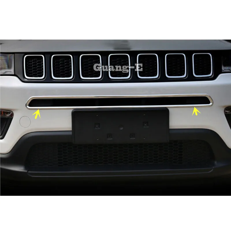 Для Jeep Compass 2017 2018 2019 2020 Автомобильная хромированная номерная табличка из