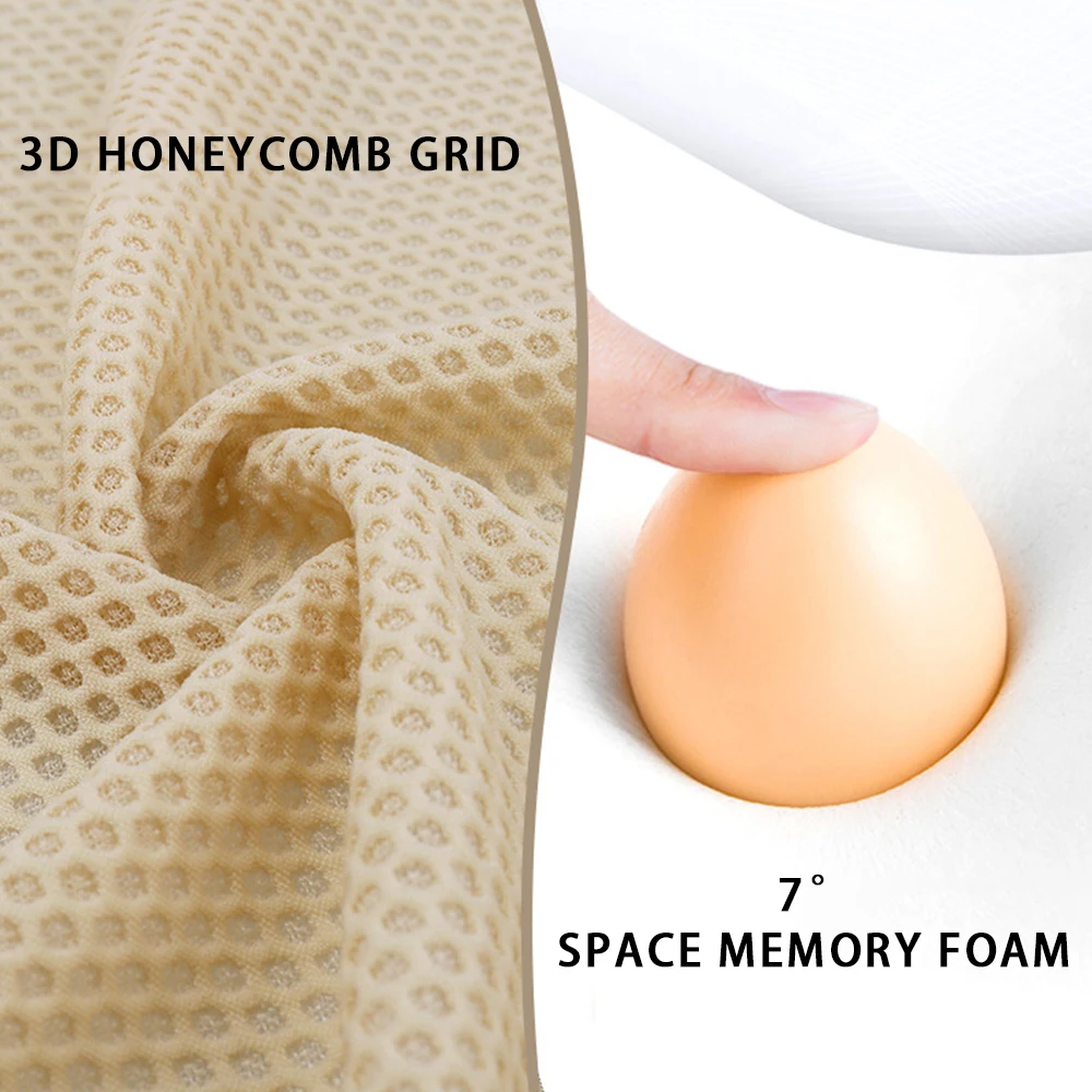 Качественная автомобильная подушка для поддержки шеи на подголовник дышащая