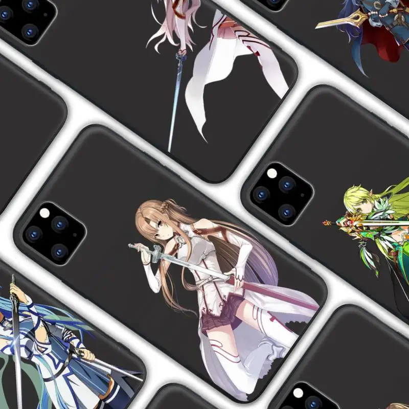 

Luxury Sword Art Online Phone Case For Iphone 7 8 Plus X Xs Max Xr 11 12 Mini Pro Max