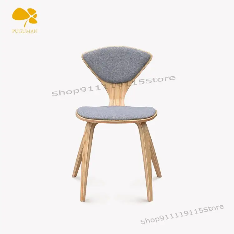 С мягкой обивкой из ткани для обеденного стула Кофе стул дизайнерский домашний