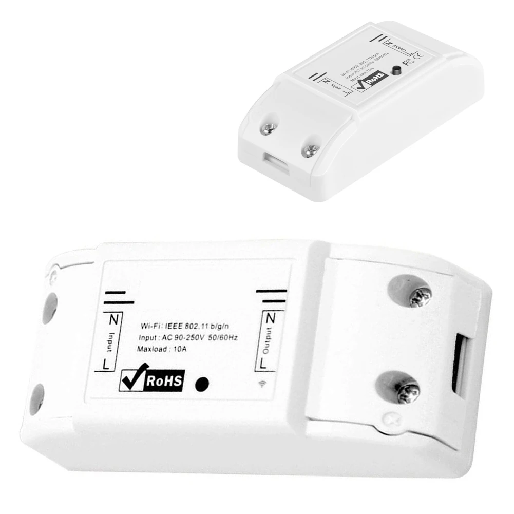 

White WIFI Smart Home Switch Wireless Remote Control Switch Remote Switch Modification Automation Relay Module for Android