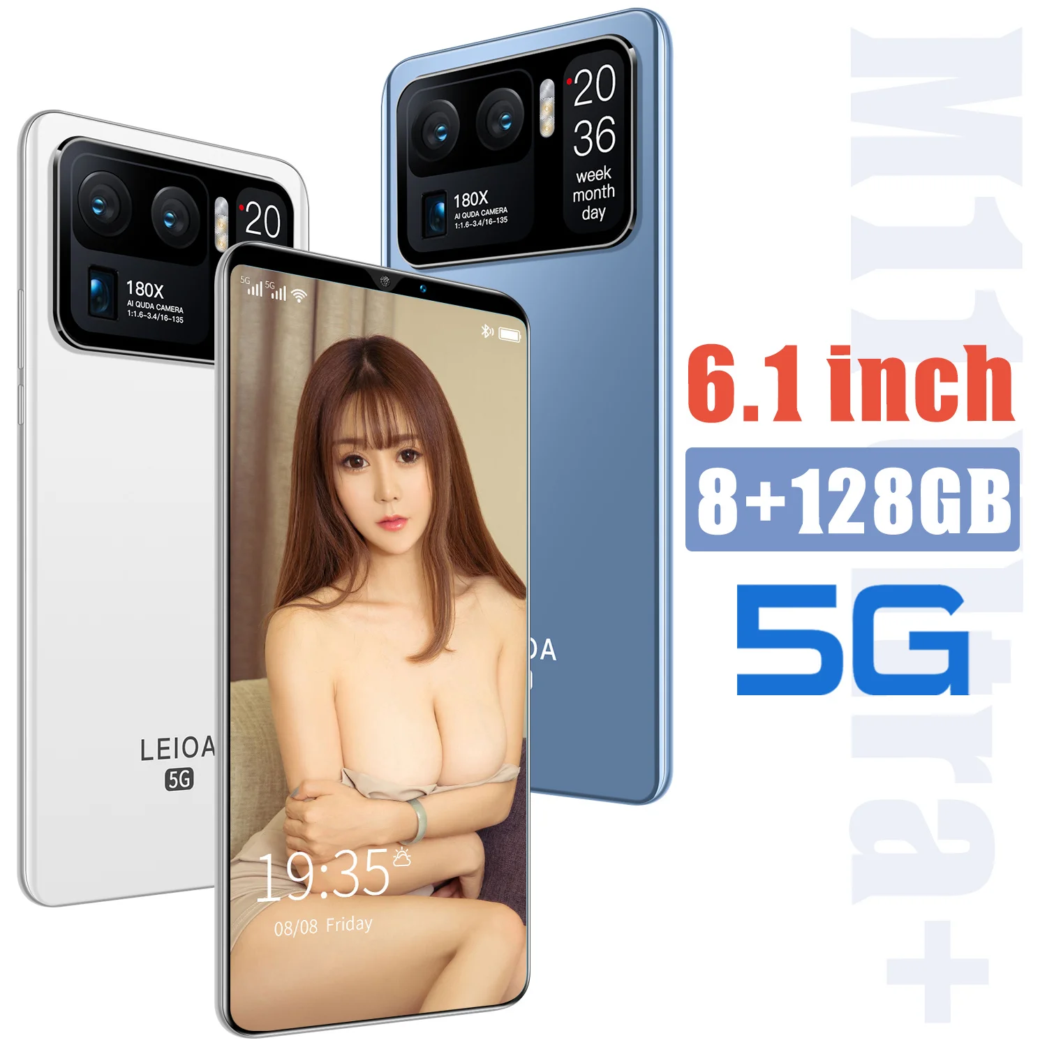 

Global Version Mi11 Ultra 6.1 Inch Smartphone 8G+256G Android Phone 4800mah Supports Google GPS New Product Launch 5G Phone