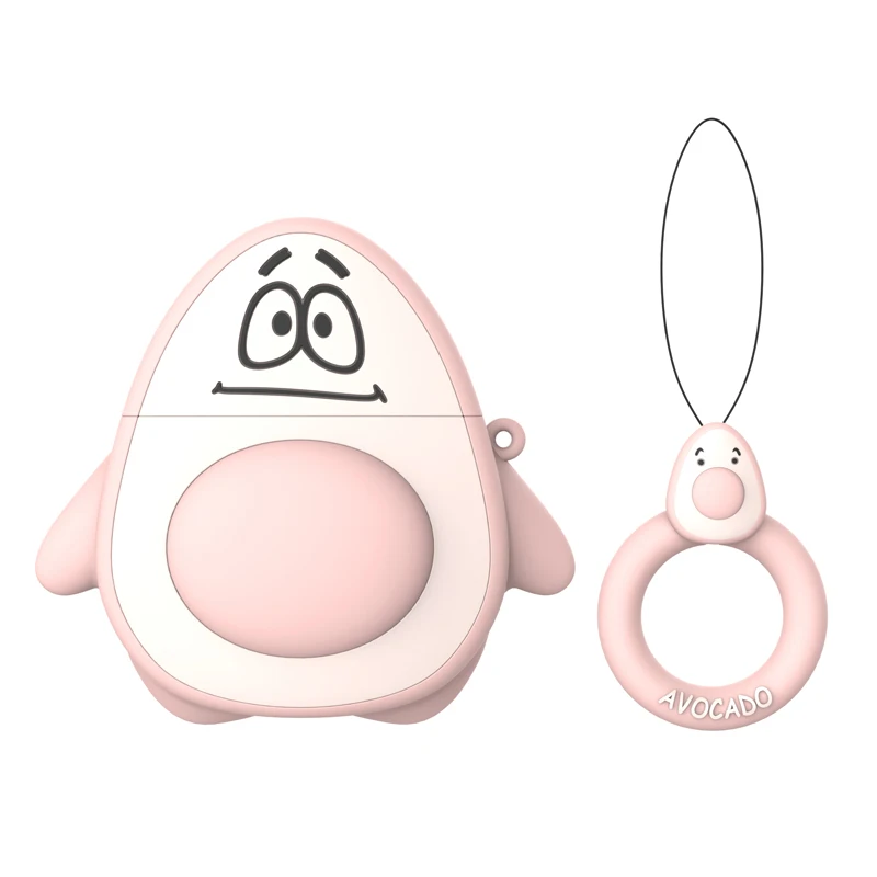 06 Чехол для Airpods с 3D рисунком авокадо, силиконовый чехол для Apple Airpods 2 1, милый чехол для наушников, чехол для Airpods Air Pods - Цвет: 06