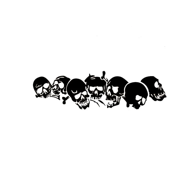 

Horrible Funny Family Car Stickers Skull Covering The Body of Fashion Vinyl Decals Can Block Scratches18*6CM